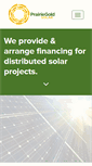 Mobile Screenshot of prairiegoldsolar.com