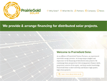 Tablet Screenshot of prairiegoldsolar.com
